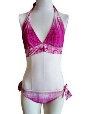 Joe boxer pink bikini set size medium Y2K